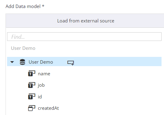 Add a Data Model structure