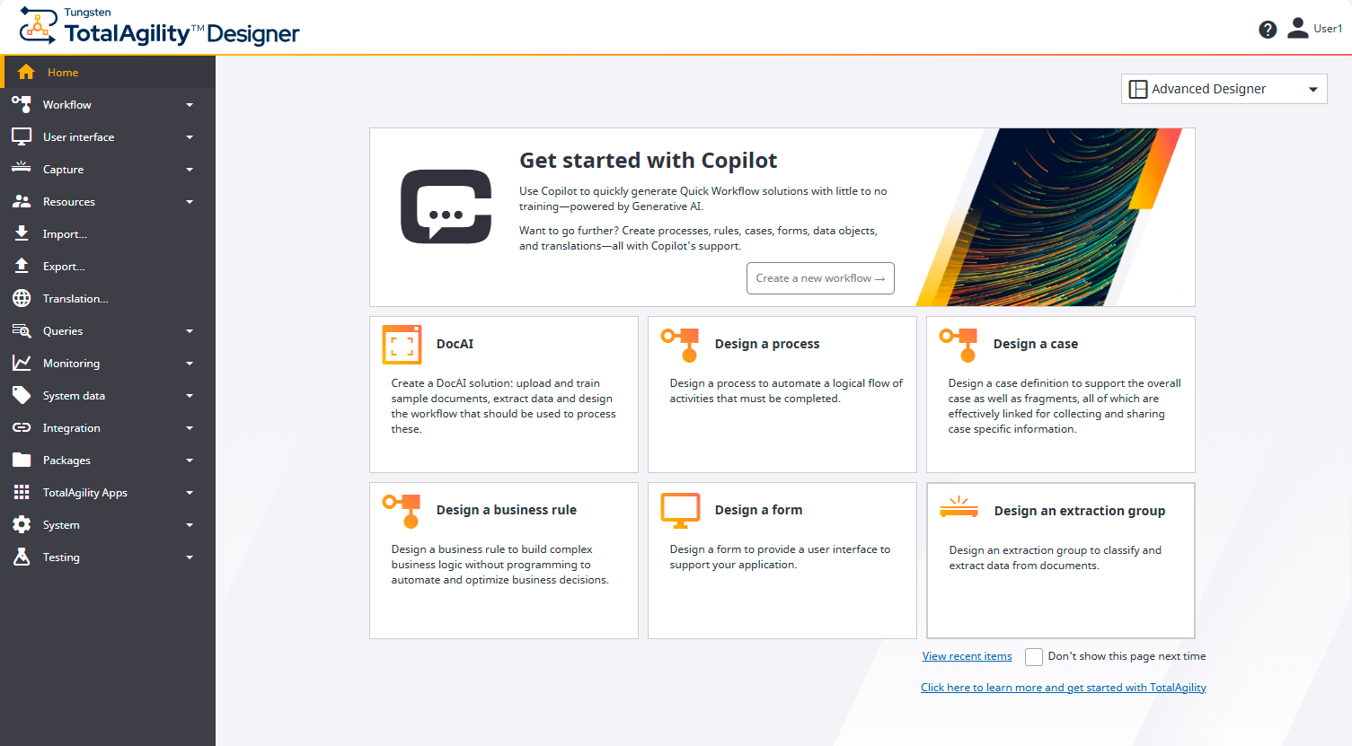 TotalAgility Designer
