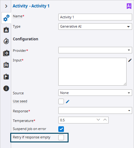 Retry generative AI calls if the response is empty