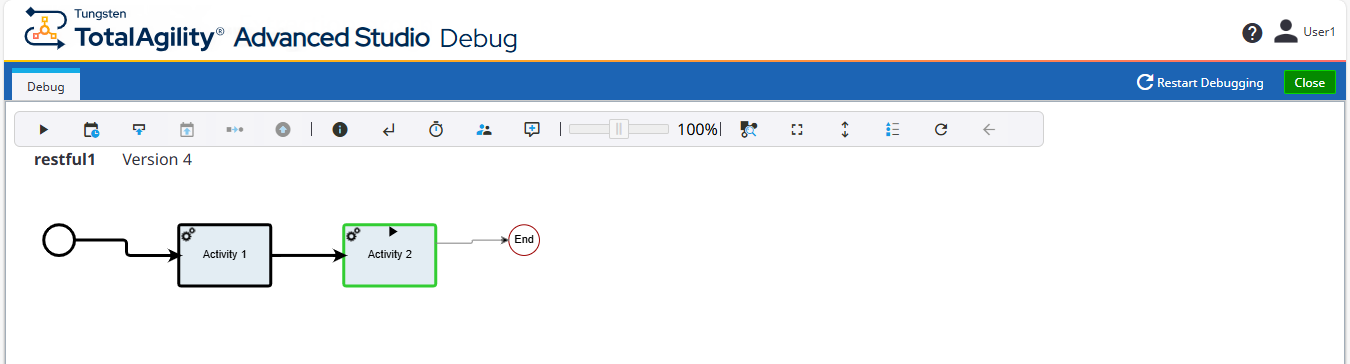 Debug a process