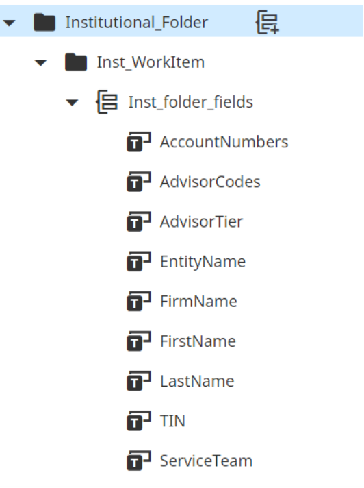 フォルダ フィールド フォルダ フィールド