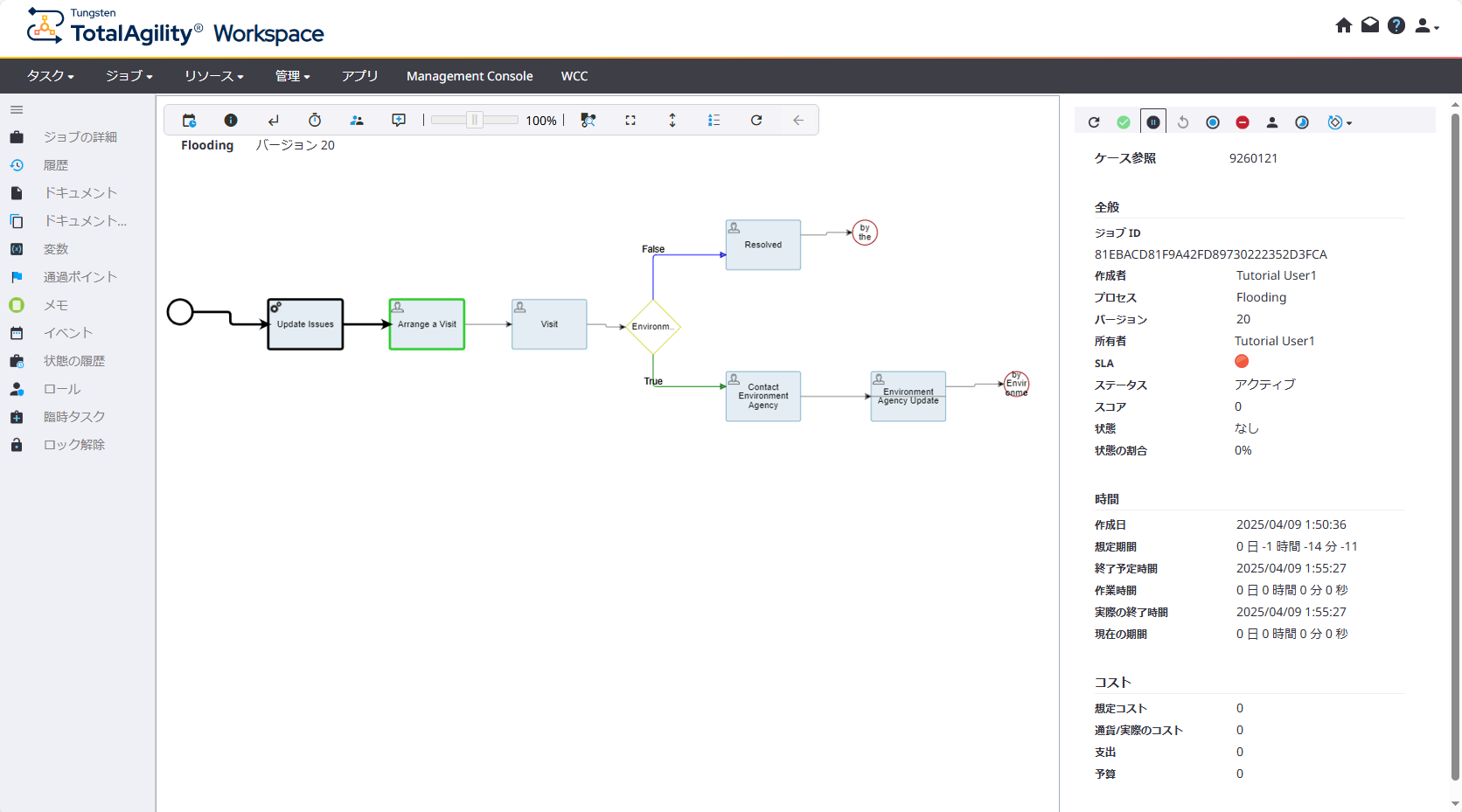 Flooding プロセス のプロパティ Flooding プロセス のプロパティ