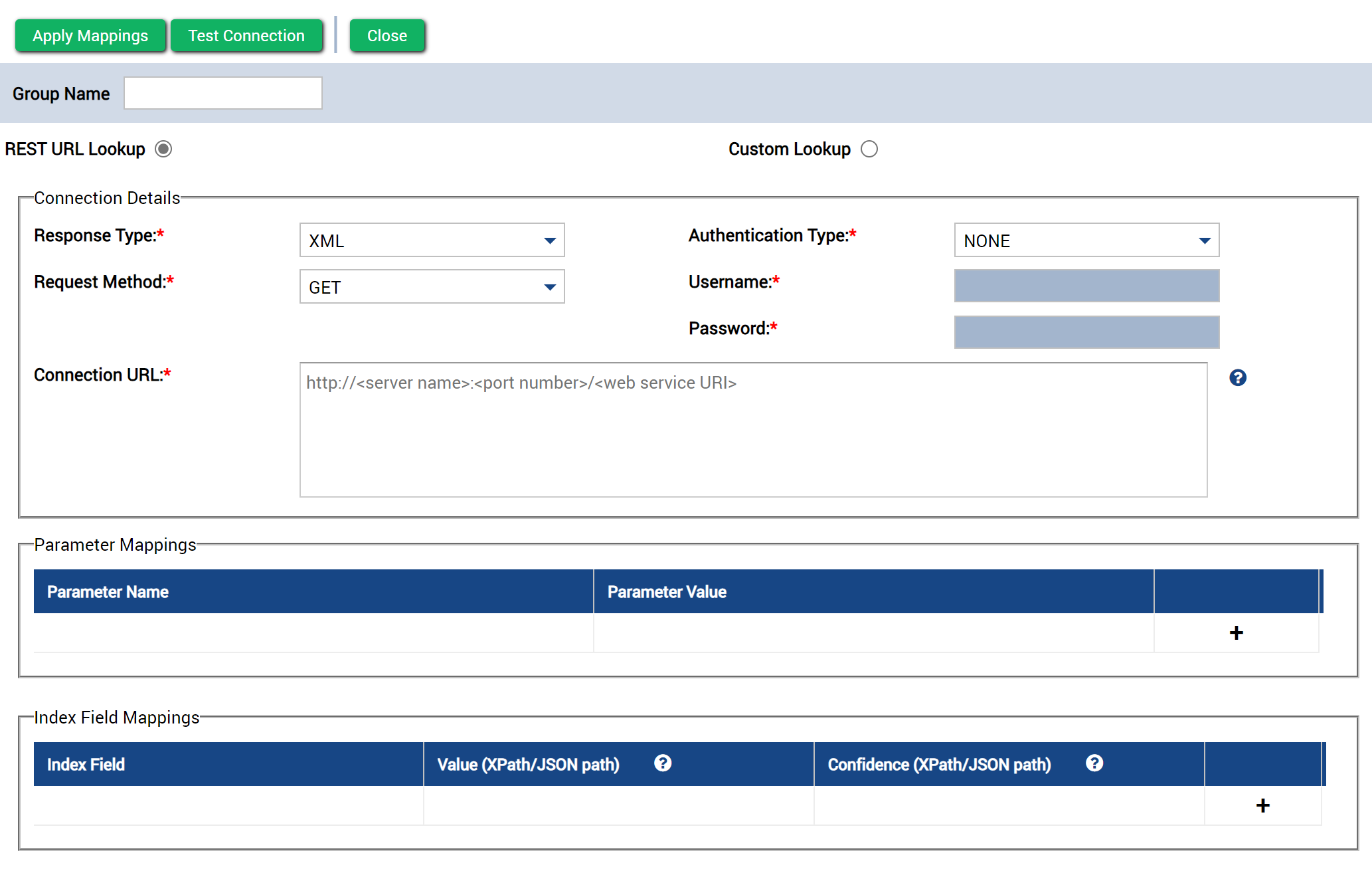 Parameters Mappings