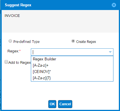 Regex combo box