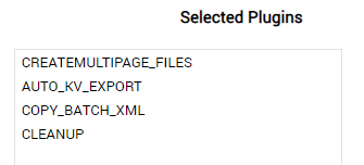 Selected plugins