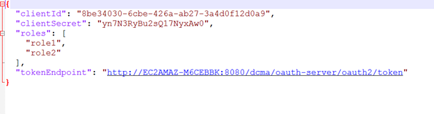 Downloaded credentials file example