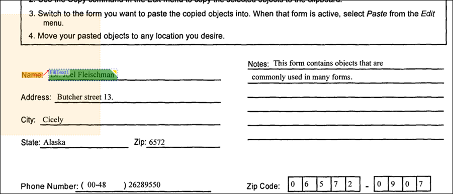 Reference Text Anchor Zone