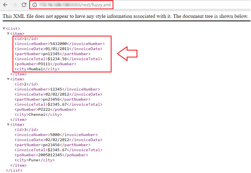 Rest API - WebService result