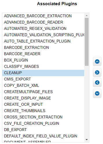 Selecting the CLEANUP Plugin