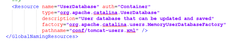 server.xml reference to tomcat-users.xml