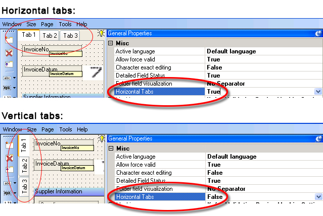 Change tab alignment on a custom validation form