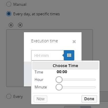 Set time for Execution Plan