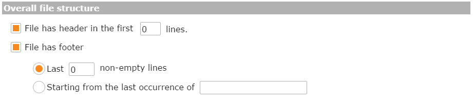 Complete the overall file structure options.