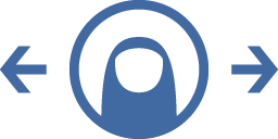 Drag horizontally icon