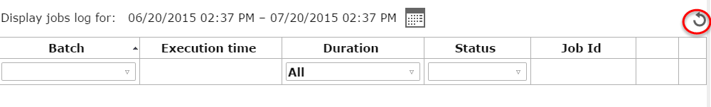 Refresh to view Parsing Logs