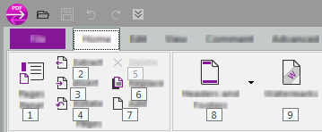 リボンのホットキー番号のスクリーンショット