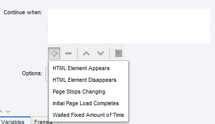 Add wait criteria list Add wait criteria list
