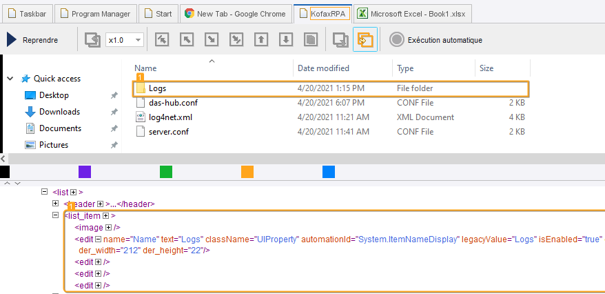 Recherche d'un élément « list_item » qui est un enfant de « list »