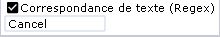 Sélecteur de texte (Regex) dans un localisateur de composant Sélecteur de texte (Regex) dans un localisateur de composant