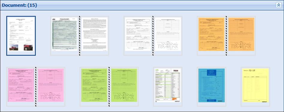 Image displaying splitting of front and back pages of the documents.